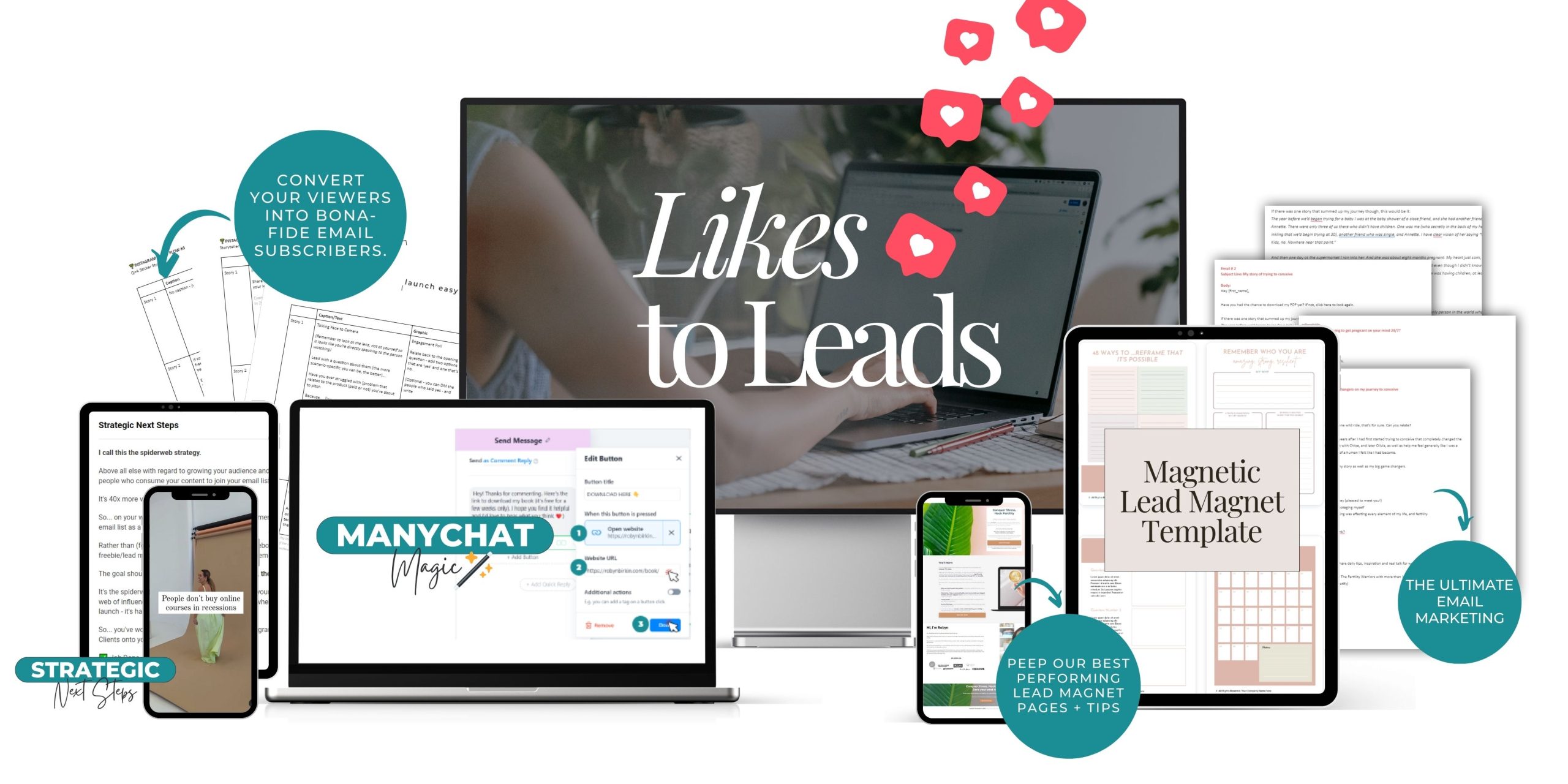 Likes to Lead - Build a 24/7 leads machine that not only boosts your engagement and grows your followers but converts your audience into launch-ready leads
