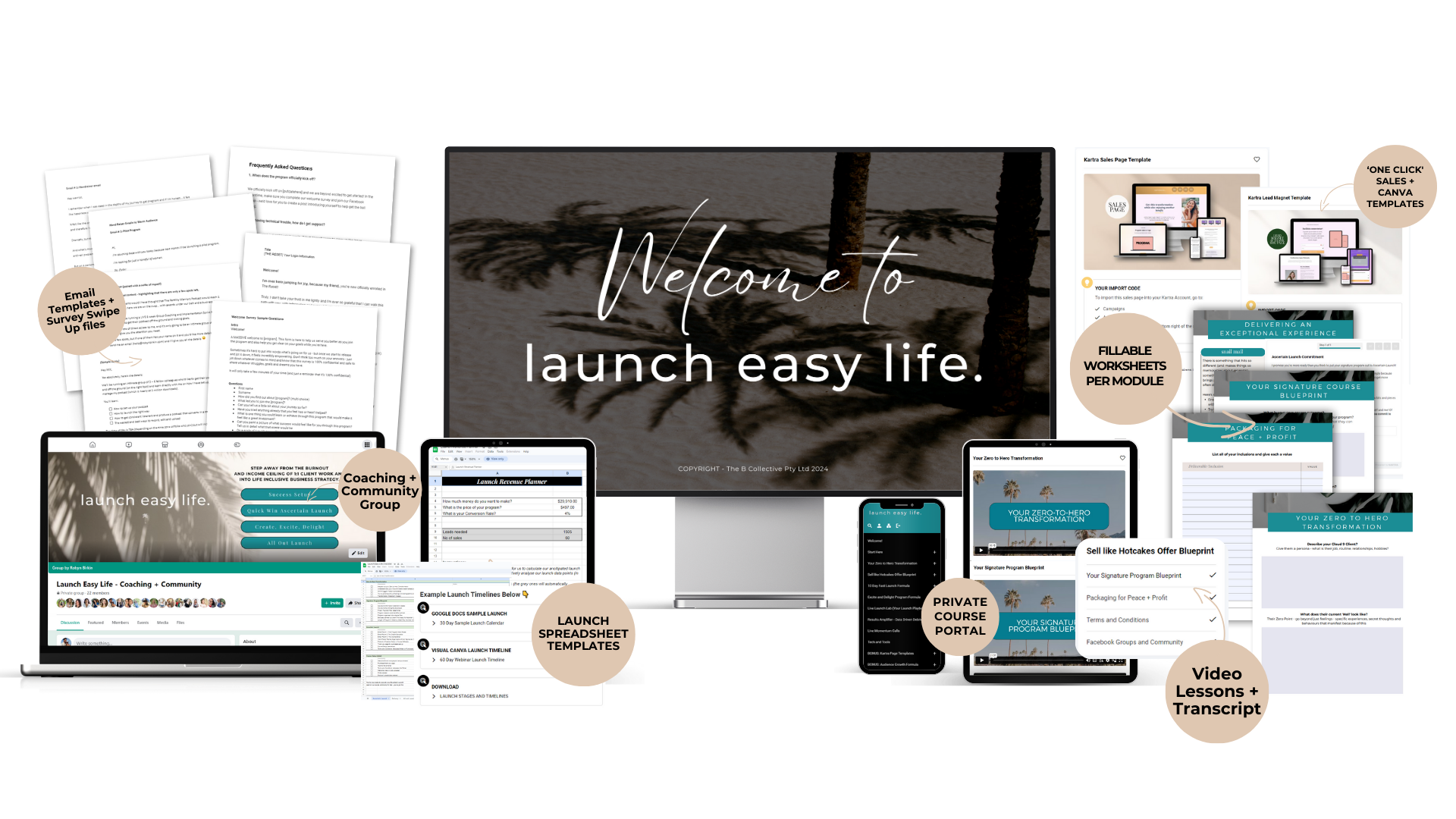 Low stress, step-by-step plan for creating and selling a wildly successful signature online program - launch easy life