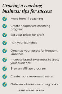 Growing a coaching business